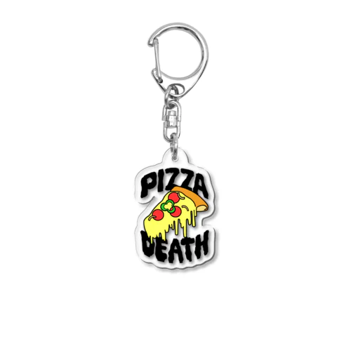 ピザデス (black) Acrylic Key Chain