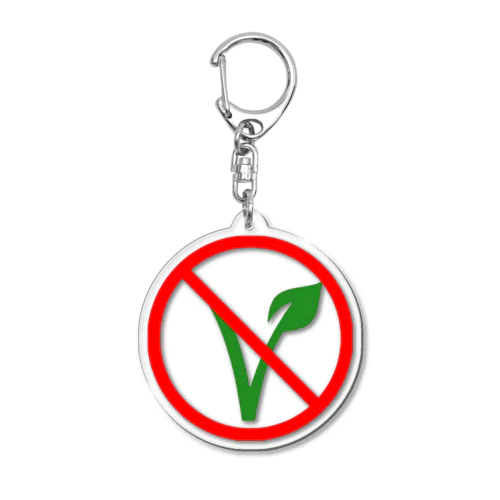 NO VEGAN （カラーロゴ） Acrylic Key Chain