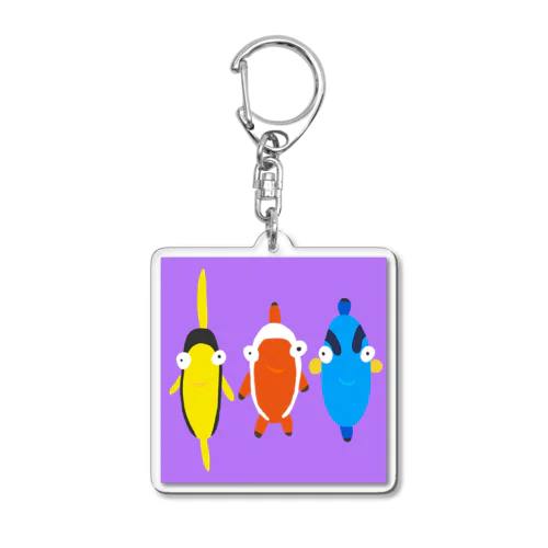 ギョっとして魚(有名な魚チーム) Acrylic Key Chain