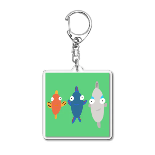 ギョっとして魚(おうちの魚チーム) Acrylic Key Chain