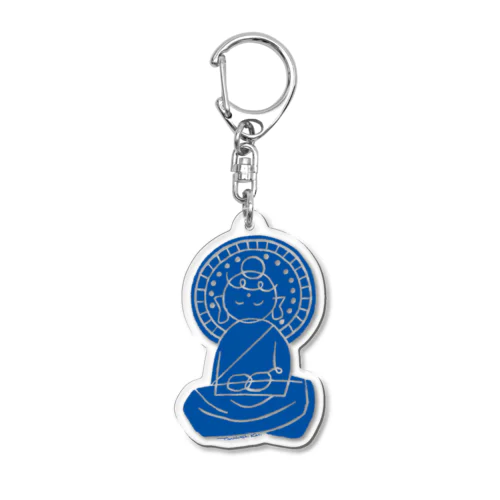 素朴な如来【Matisse Blue】 Acrylic Key Chain