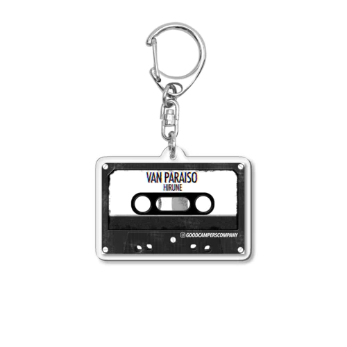 Cassette tape (black) Acrylic Key Chain