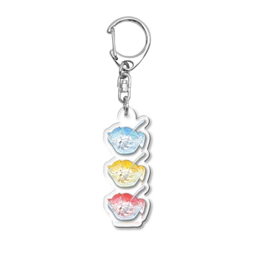 オオカミかき氷 Acrylic Key Chain