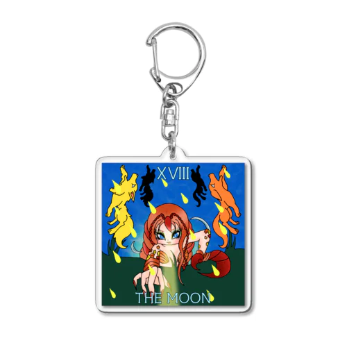 タロット 18:月 Acrylic Key Chain