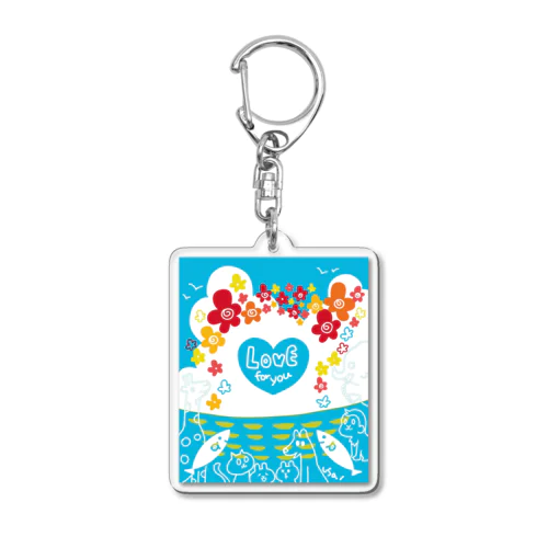 SummerOcean Acrylic Key Chain