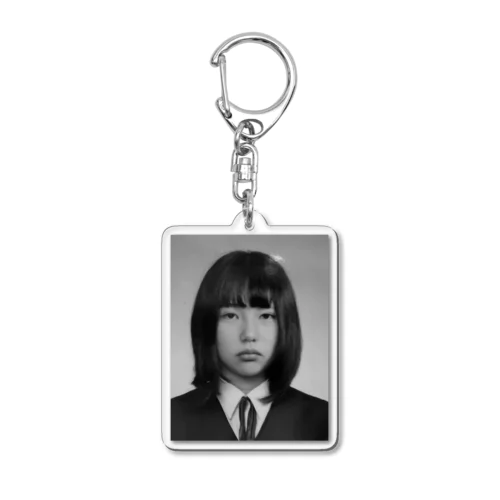 高校入試の受験票に貼ってあった証明写真 Acrylic Key Chain