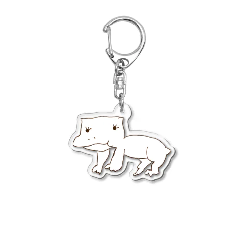 クレステッドゲッコーのべべちゃん Acrylic Key Chain