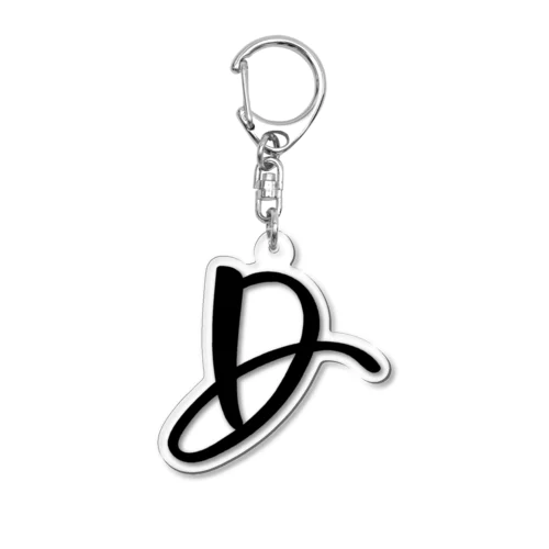 D　イニシャルシリーズ〈BK〉 Acrylic Key Chain