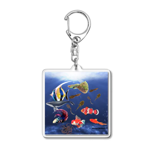 Marchan 海に行く Acrylic Key Chain