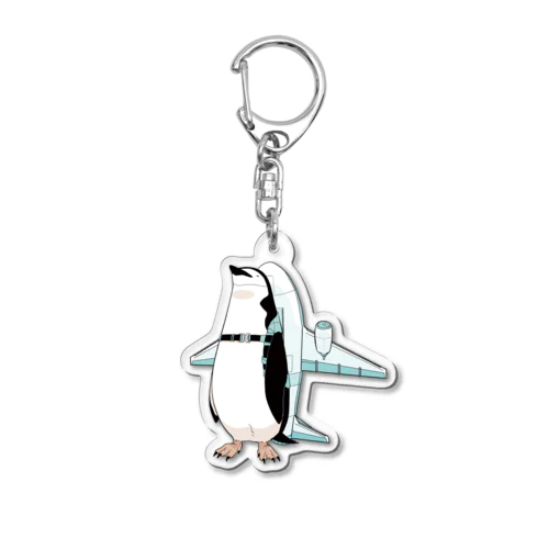 騒音のない世界のペンギンキーホルダー Acrylic Key Chain