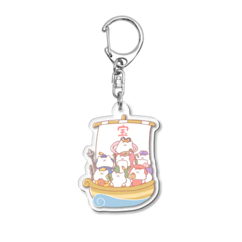 七福神にゃんこ Acrylic Key Chain