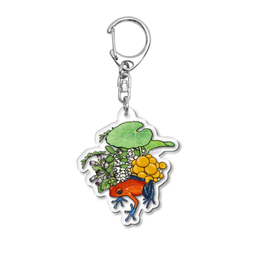 有毒動植綵絵 ヤドクガエル Acrylic Key Chain