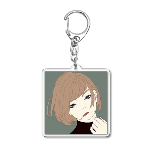 都会 Acrylic Key Chain