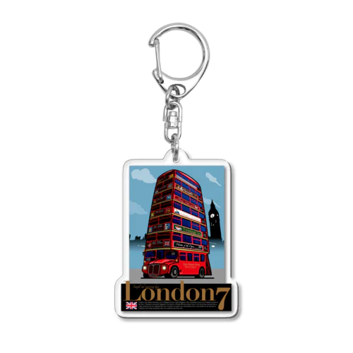 ロンドン7バス Acrylic Key Chain