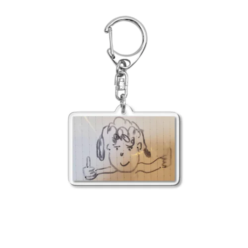 純金 Acrylic Key Chain