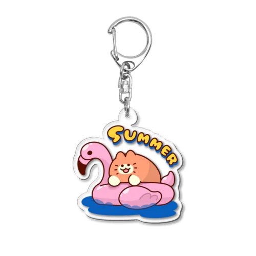 みかんねこSummer Acrylic Key Chain