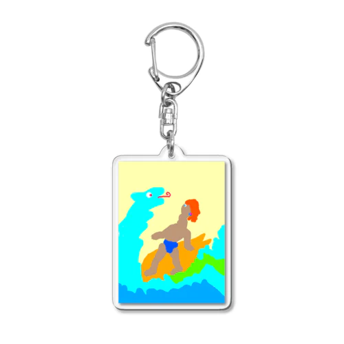 サーフガール Acrylic Key Chain