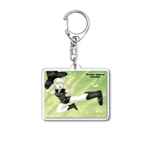 Witch kick (Wonder Magical Strength) Acrylic Key Chain