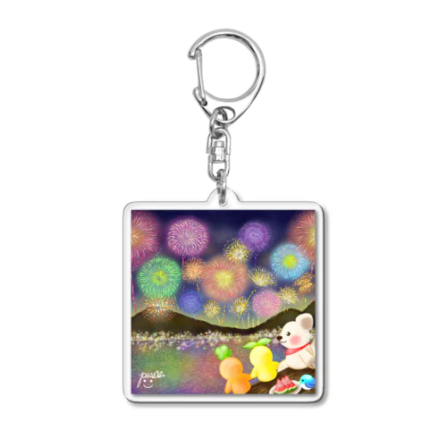 花火大会の思い出 Acrylic Key Chain