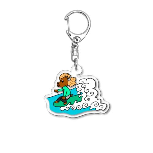 surfingdog Acrylic Key Chain