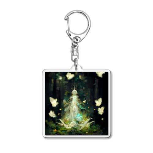 Crystal fairy forest Acrylic Key Chain