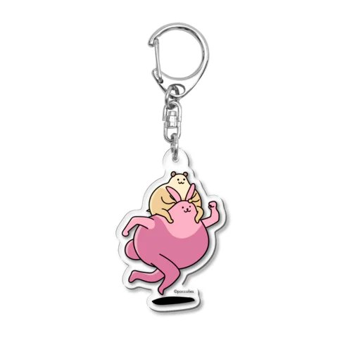 ハムちゃん　ぱつひこ　ダッシュ！ Acrylic Key Chain