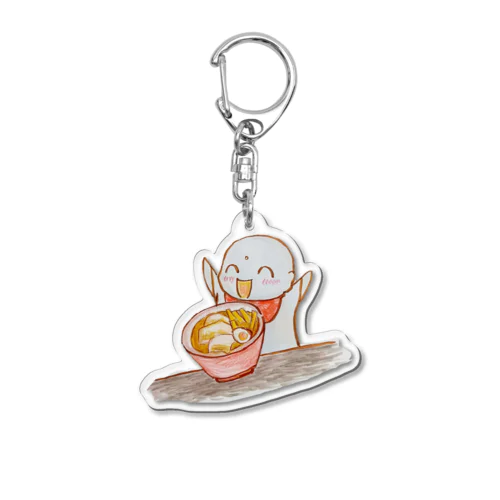 ラーメン大好きおじぞうさん Acrylic Key Chain