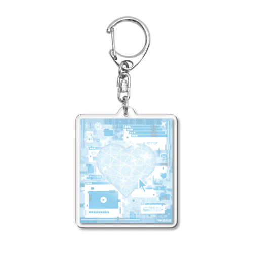 Cyber heart(Ver.0.6.0) Acrylic Key Chain