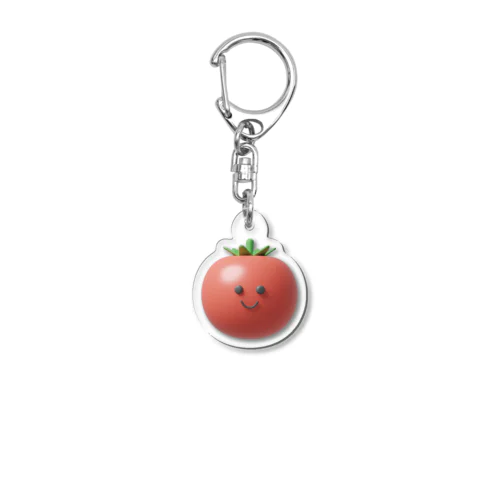 3Dのトマトさん Acrylic Key Chain