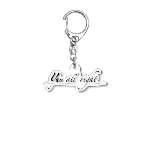 ロゴTシャツシリーズ/yuu all right Acrylic Key Chain