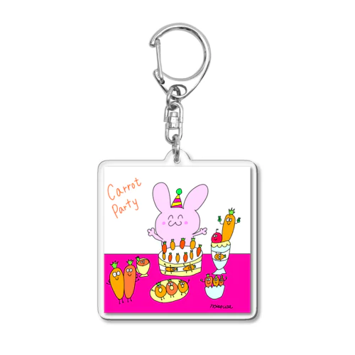 ニンジンパーティー🐰 Acrylic Key Chain