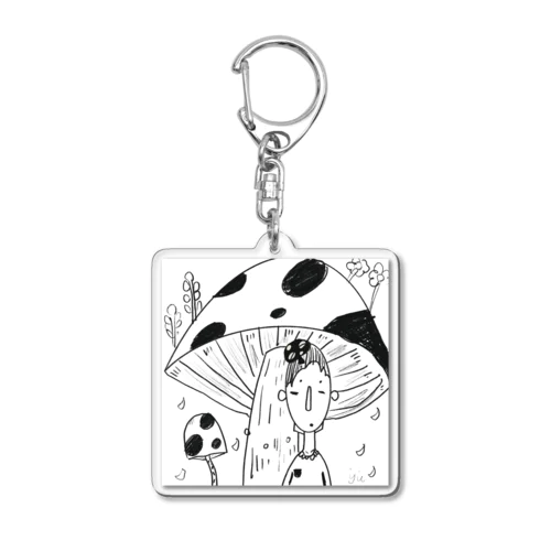 きのこ少女 Acrylic Key Chain