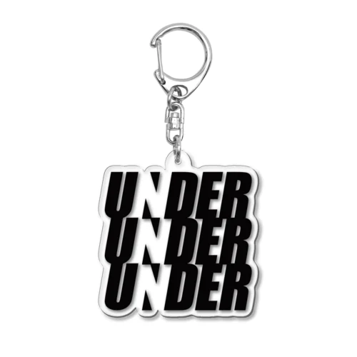 UNDER logo キーホルダー(黒) アクリルキーホルダー