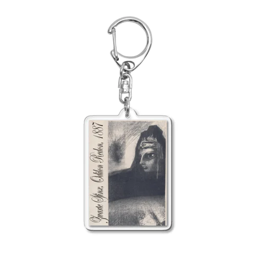 Zwarte Sfinx, Odilon Redon, 1887 Acrylic Key Chain