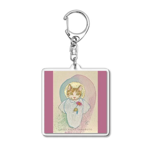 猫天使シリーズ 「ガーベラ」 Acrylic Key Chain