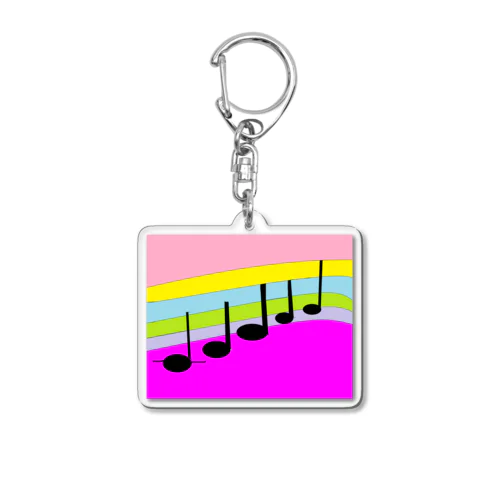 🌈虹の音符🌈 Acrylic Key Chain