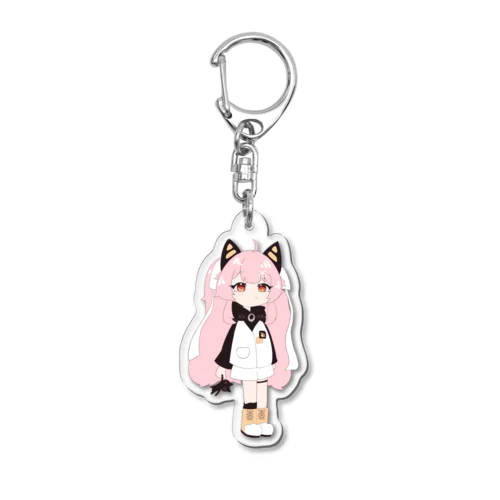 にしみやがこっちをみている Acrylic Key Chain