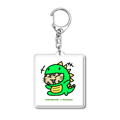 ねこだぬきザウルス ① Acrylic Key Chain