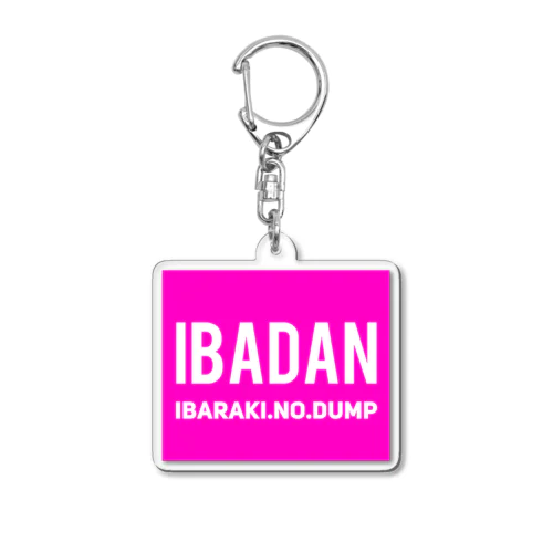 IBADANキーホルダーピンク Acrylic Key Chain