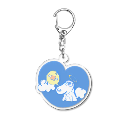 はらぺこジョブズ犬　♡バージョン Acrylic Key Chain