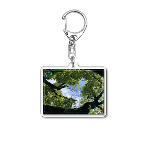 ハート型の空 Acrylic Key Chain