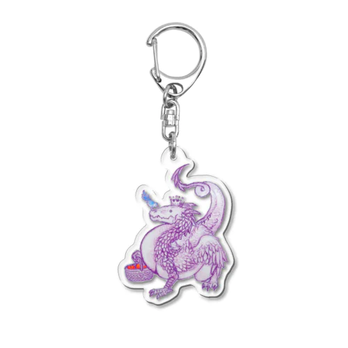 りんごとドラゴン Acrylic Key Chain