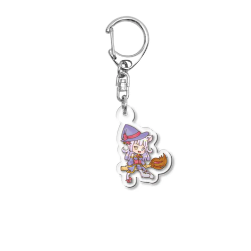 紫猫 千由　デフォルメグッズシリーズ Acrylic Key Chain