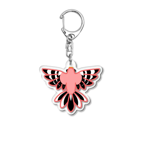 【ローズ】SDアキクサ扇 Acrylic Key Chain