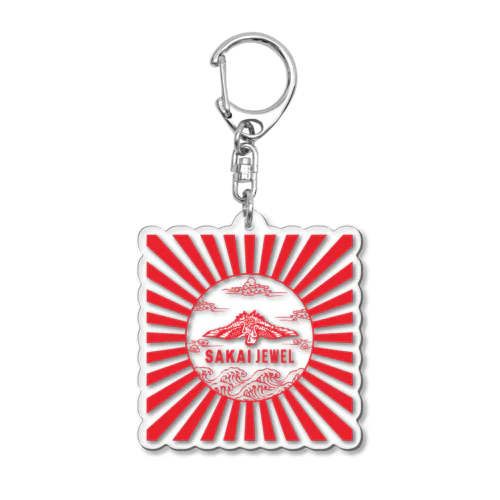 SAKAI JAPAN 紅 Acrylic Key Chain