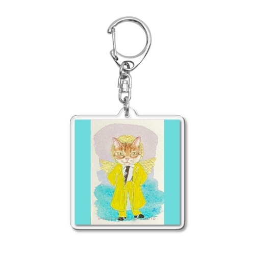 スーツの猫　フィリップ・麿 Acrylic Key Chain