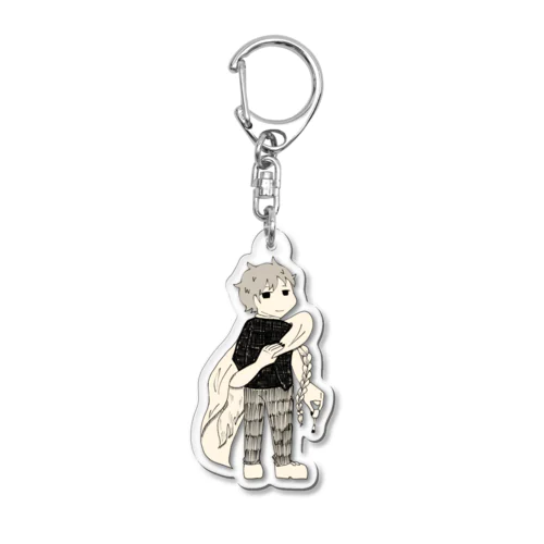 岡村とヴェールの乙女 Acrylic Key Chain