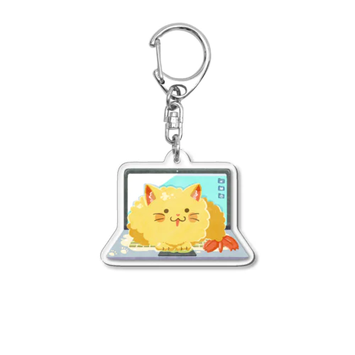 てんぷにゃ(パソコンピンチ) Acrylic Key Chain