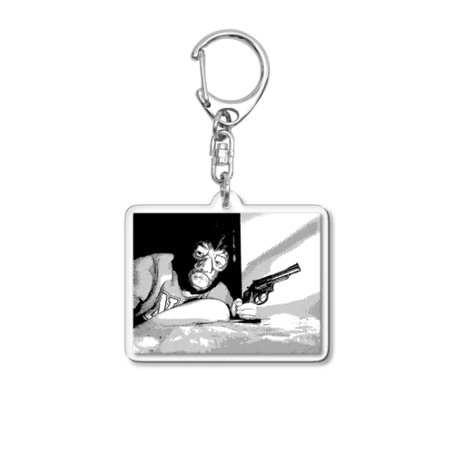 エージェント様が銃で応戦 Acrylic Key Chain