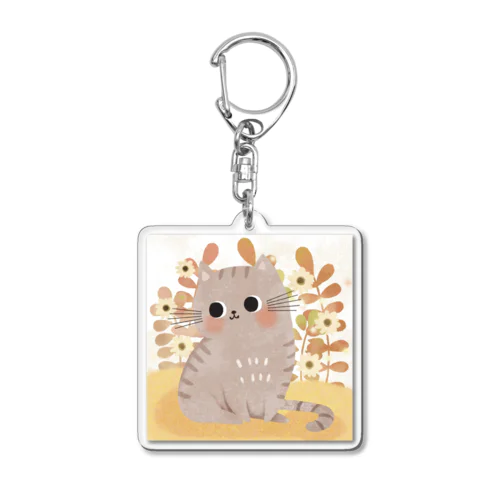 ミルクティーの子猫 Acrylic Key Chain